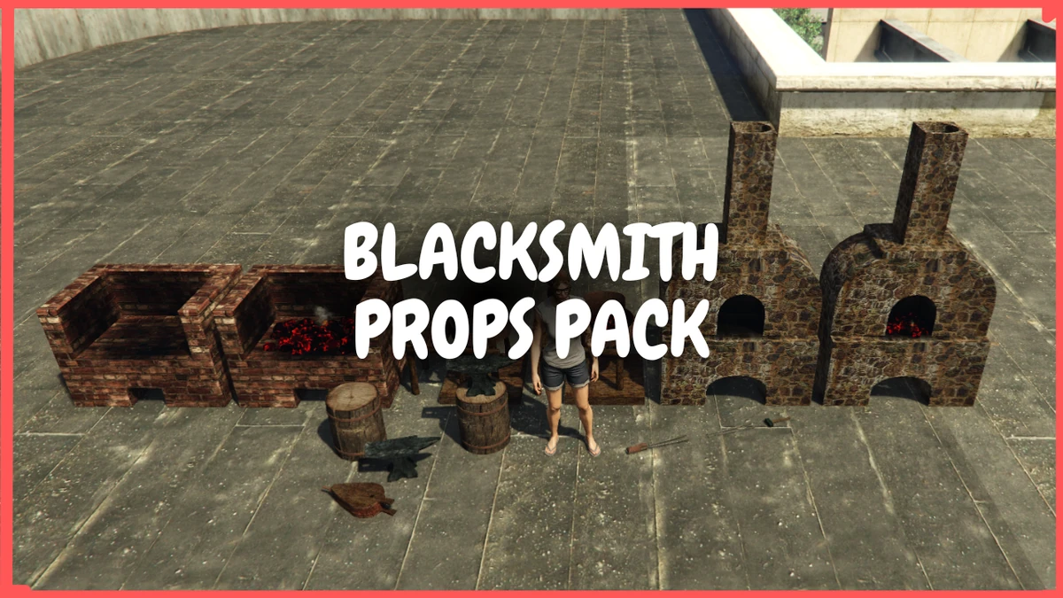 Blacksmith Props Pack FiveM | Medieval Forge & Smithing Props | Open Source